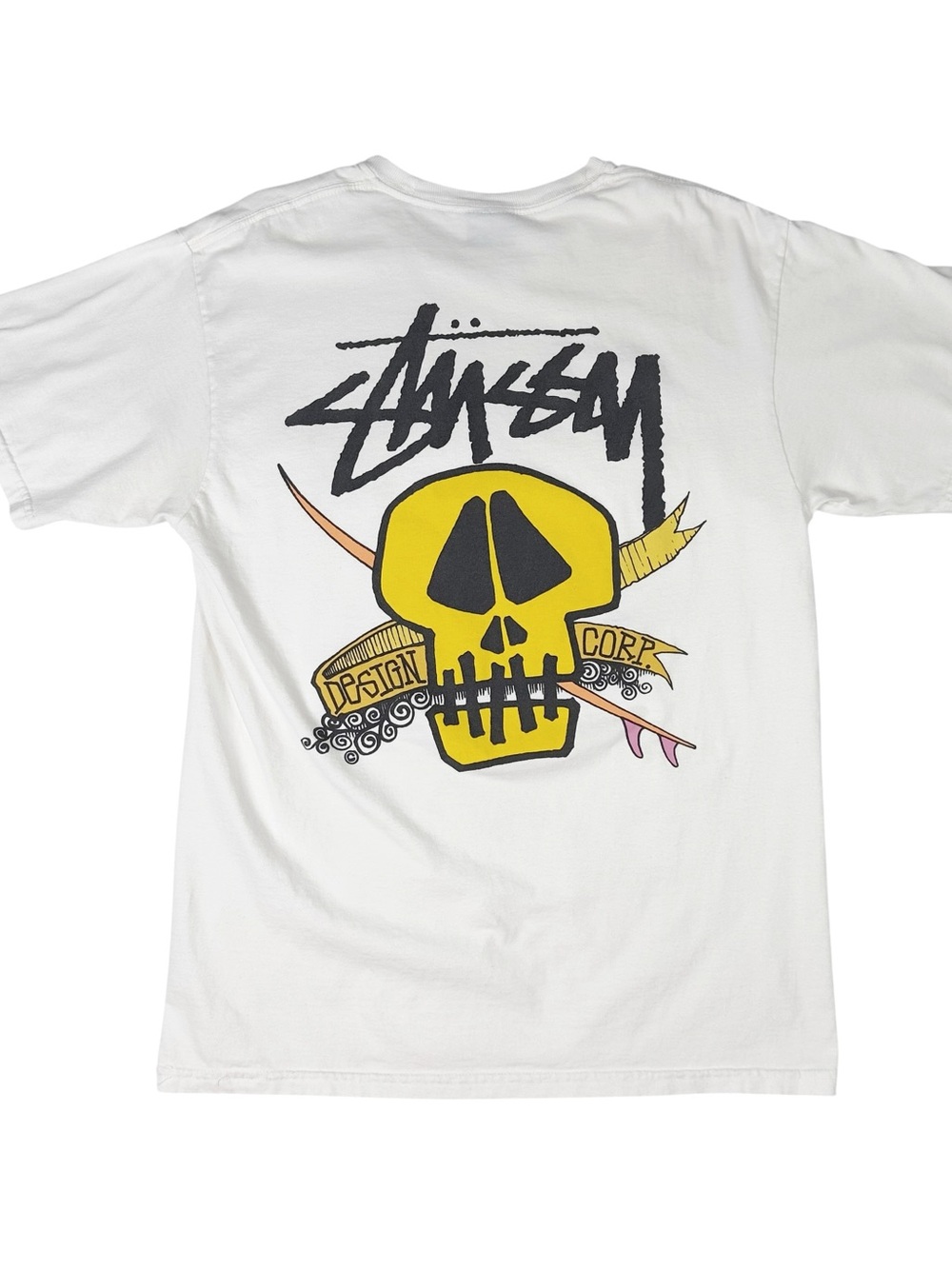 Stussy Surf Skull T-Shirt Size M Vintage Y2K